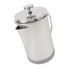 Portable 304 Stainless Steel French Press Coffee Maker 1000ml Silver