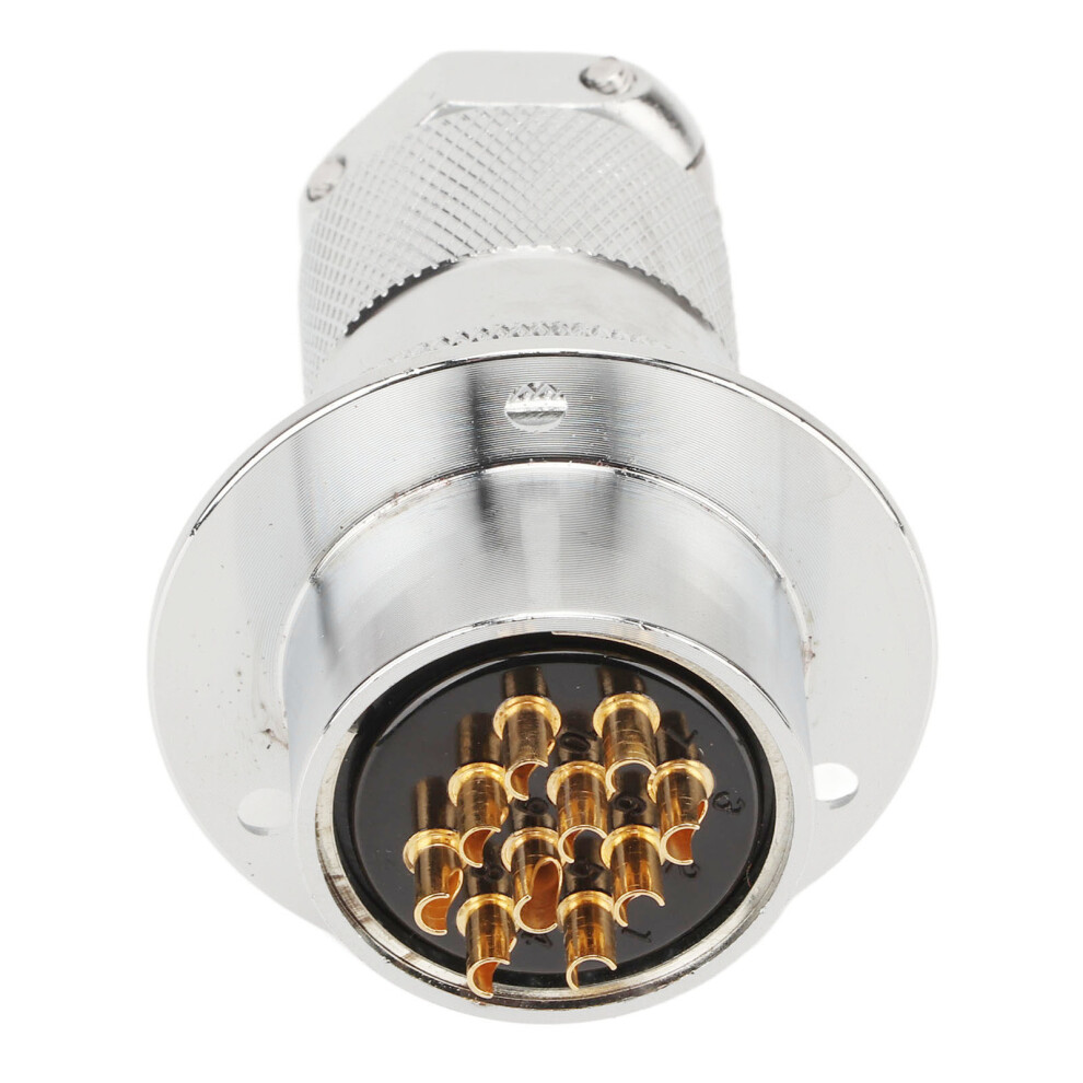 Aviation Plug Socket Zinc Alloy Copper Silver Plated Durable 30Mm 9441373737376