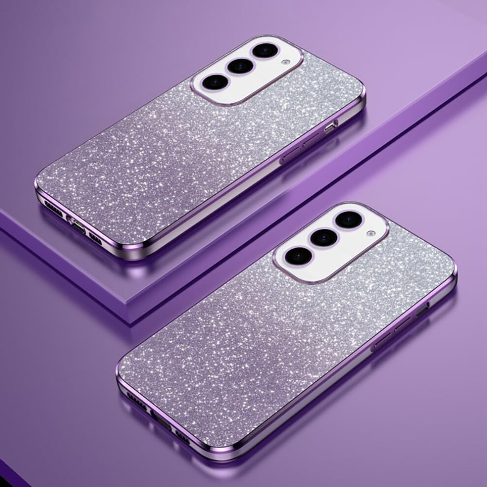 Gradient Glitter Electroplated Bezel Transparent Case For Xiaomi 15T Pro Tpu Slim Shockproof Phone Cover 9382693923875