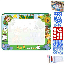 Water Doodle Mat, Reusable Painting Writing Board Toy 80x60cm, Washable Toddler Cloth