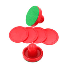 1Satz Air Hockey Pucks Red Pushers and Hockey Pucks for Air Game Replacement Accessories for Ice Hockey Table Game Fun for the Whole Family