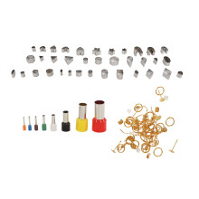 136pcs Polymer Clay Earring Kit with 36 Shape & 40 Circle Cutters, Stainless Steel Accessories