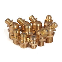 Straight Grease Nipples Pack Of 10 M6 M8 M10 Pure Copper Grease Nipple Fittings M10x1 45 Degree Multiple Angles