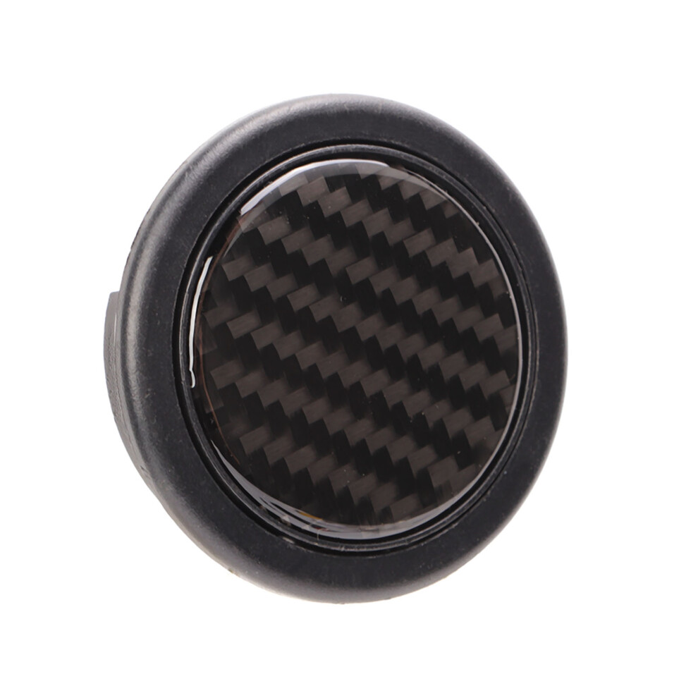 50Mm Carbon Fibre Horn Button For 6 Bolt Steering Wheel Universal Car Upgrade 4931381975112