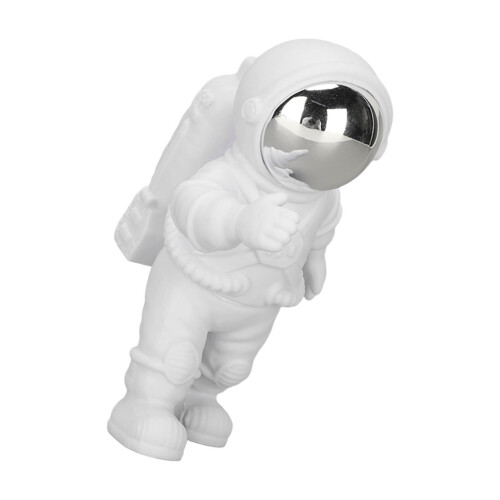 Schwebender Astronaut-Anhänger Silberne Maske 4,5x8 cm 2