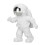 Schwebender Astronaut-Anhänger Silberne Maske 4,5x8 cm 14