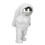 Schwebender Astronaut-Anhänger Silberne Maske 4,5x8 cm 13
