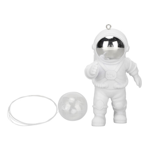 Schwebender Astronaut-Anhänger Silberne Maske 4,5x8 cm 1