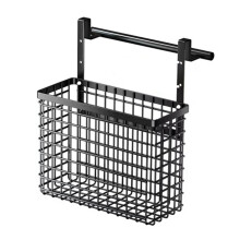 Wall Mounted Carbon Steel Basket For Kitchen Hanging Cabinet Door Organizer And Bathroom Storage Rack