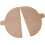 2 Pieces Wooden Pizza Peel Paddle Half Circular Design for Baking and Versatile Kitchen Use 3