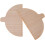 2 Pieces Wooden Pizza Peel Paddle Half Circular Design for Baking and Versatile Kitchen Use 2