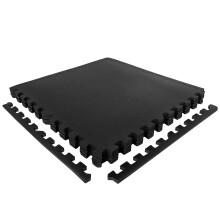 Fitness Puzzle Mat Floor Protection Mat 8Piece 240 x 120 cm Black