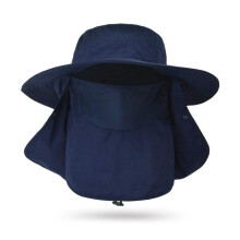 Cappello da pesca impermeabile con ampia tesa e protezione per il viso da uomo e donna, protezione UV