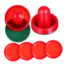 1 set of ice hockey replacement parts including paddles, pucks, and felt pads.