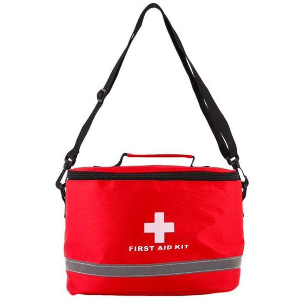 Portable Medicine Box Storage Organizer Case With Shoulder Strap, First Aid Pouch, Large Emergency Survival Carry Case