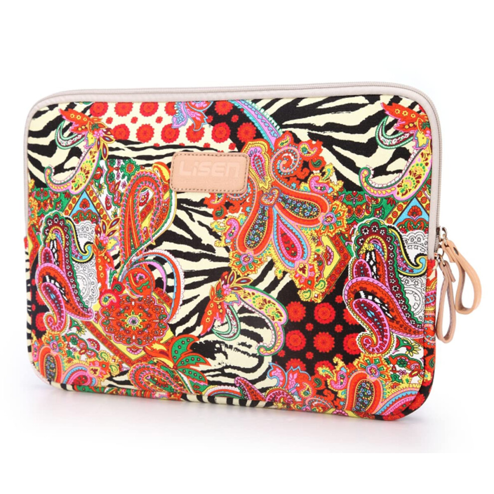11.6 Inch Neoprene Laptop Sleeve Case Bag - Waterproof Notebook Cover For Acer Asus Dell Lenovo Hp Samsung - Big Flower Red 9199774063067