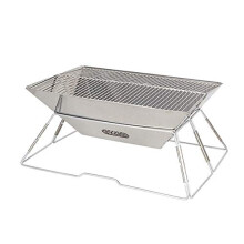 Portable BBQ Grill Foldable Stainless Steel Outdoor Charcoal Barbecue Rack for Camping
