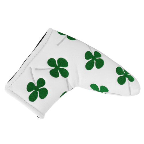 Thick Plush L-Shaped Golf Putter Headcover, White, 17x12cm 1
