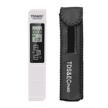 Water Tester Digital Water Quality Tester TDS EC Meter 09990 Range Multifunctional Water Purity Temperature And PPM White