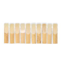 2.5 Reeds for Alto Saxophone, Alto Saxophone Reeds 2.5 Strength E Flat, 10 Pieces, Thin Elastic Reeds for Performance and Practice, 7 x 1.6 x 0.35 cm