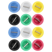 Longboard Surfboard Leash Plugs, 12 Pcs, PVC, 6 Colors