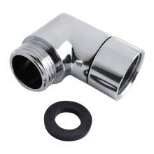 Adjustable Shower Head Elbow Adapter 90 Degree for Wall Mounted Handheld Arm Extension Connector