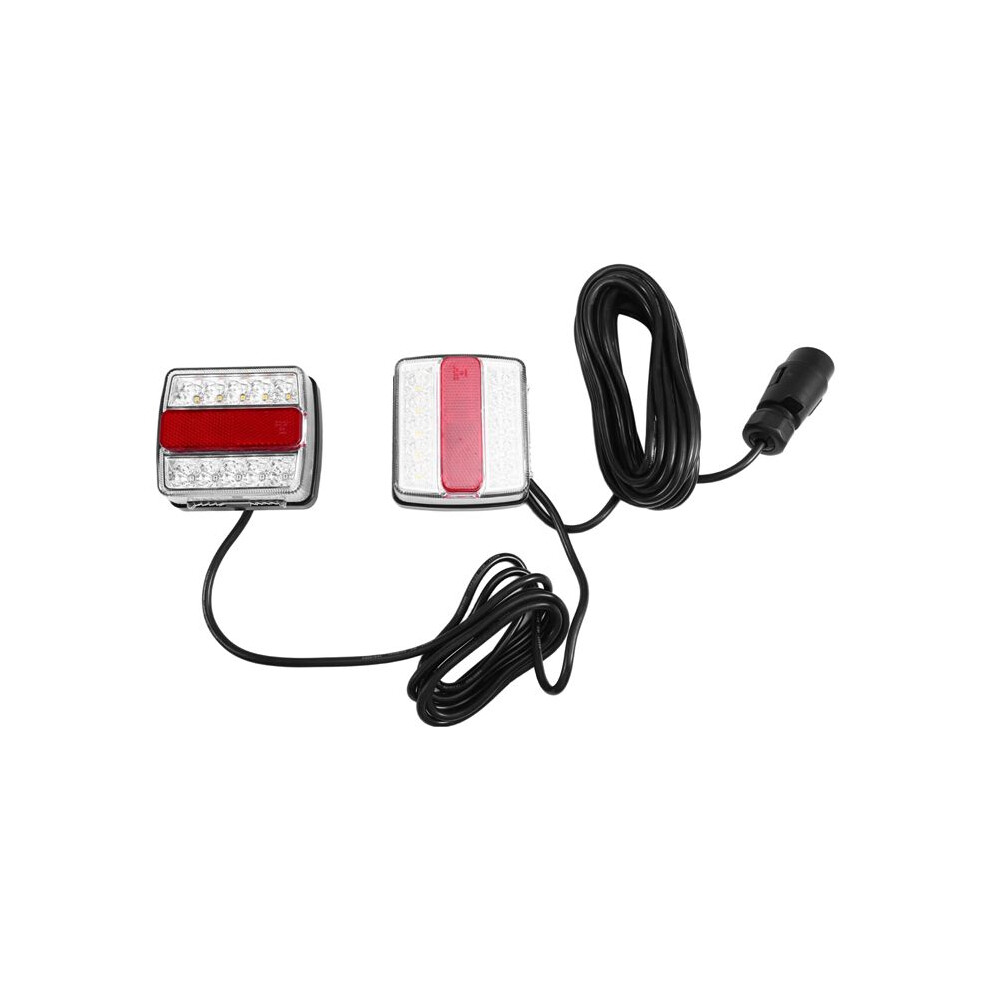 12V Universal 7Pin Rear Combination Towing Tail 10M Cable Led Trailer Brake Stop Lamp License Plate Reflector Light 4712708578342