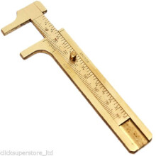 100mm Mini Brass Vernier Caliper Gauge  Jeweller Measuring Tool  S85
