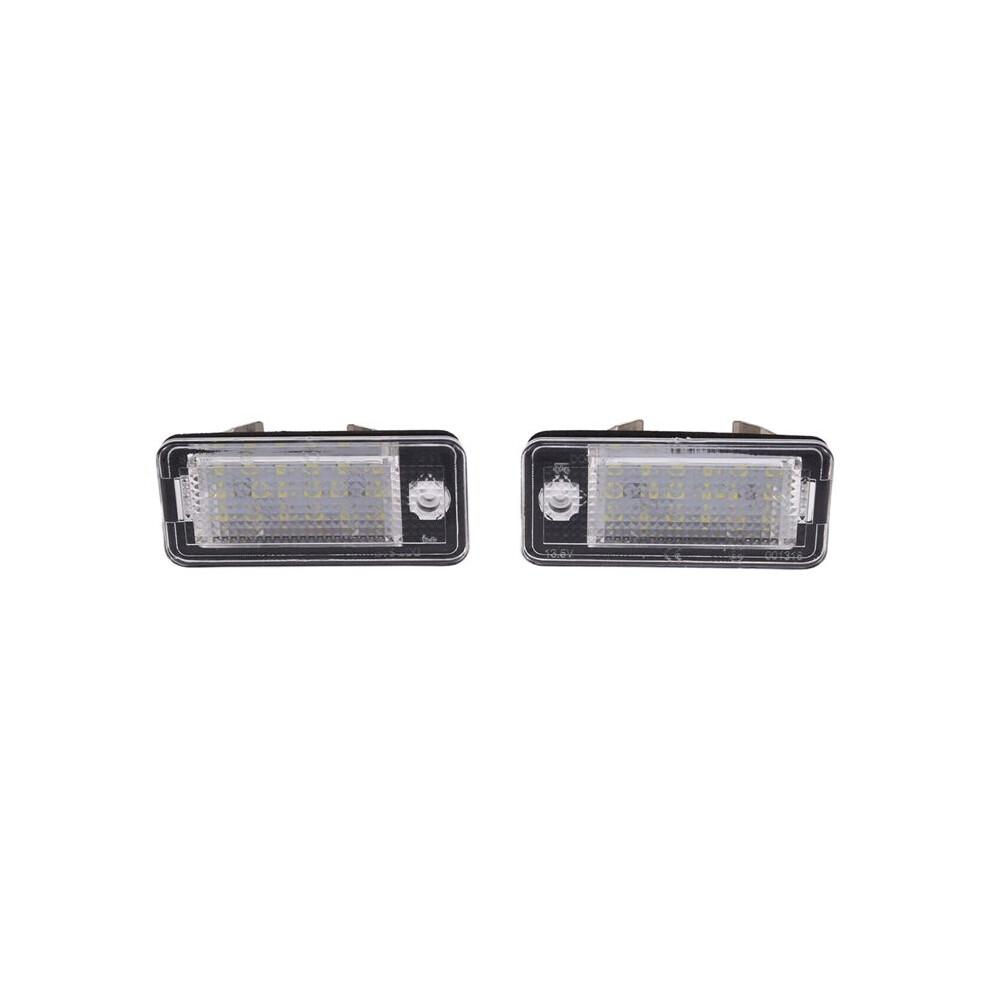 2Pcs Led Number Plate For A3 A4 S4 Rs4 B6 B7 A6 Rs6 S6 C6 S5 Q7 A8 S8 License Plate Lamp Light 6131143438505