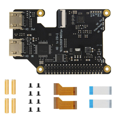 X1301 1080P Conversion Module 1920x1080 60FPS For Raspberry Pi 5B 4B 3B+ 3B Computer Expansion Module