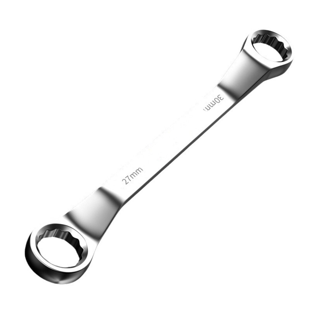 45 Degree Double End Box Wrench 12 Point Offset Double Box End Wrench Tool For Home Constructions Workshop Offset Box End Wrench 27X30mm 9382693929556