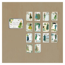 Vintage Aesthetic Scrapbook Kit 56 Pieces DIY Scrapbooking Collage Craft Stickers