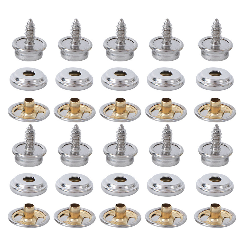Canvas Snap Kit, Rust Resistance Marine Grade Stainless Steel Snap Fastener Set With Polished Smooth Finish, Secure Grip Heavy Duty Construction For 9169997496591