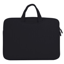 Ultraslanke beschermtas voor 15-inch laptops, notebookhoes met dubbele handgreep, draagtas met bagageriem en zachte binnenkant.