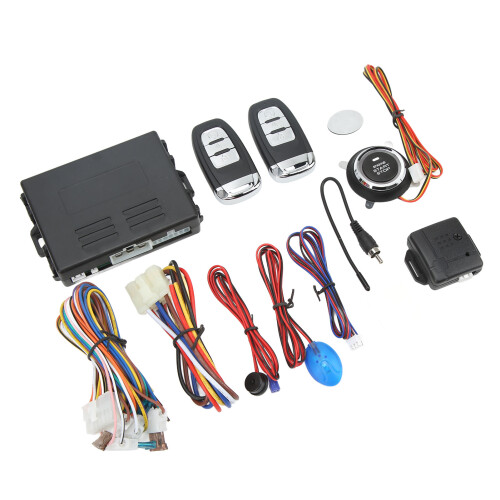 Anti Theft Remote System for 12V Automobiles, Car Finding with Remote Control Starting Automatic Unlock and Lock Security Locking System One Button 1