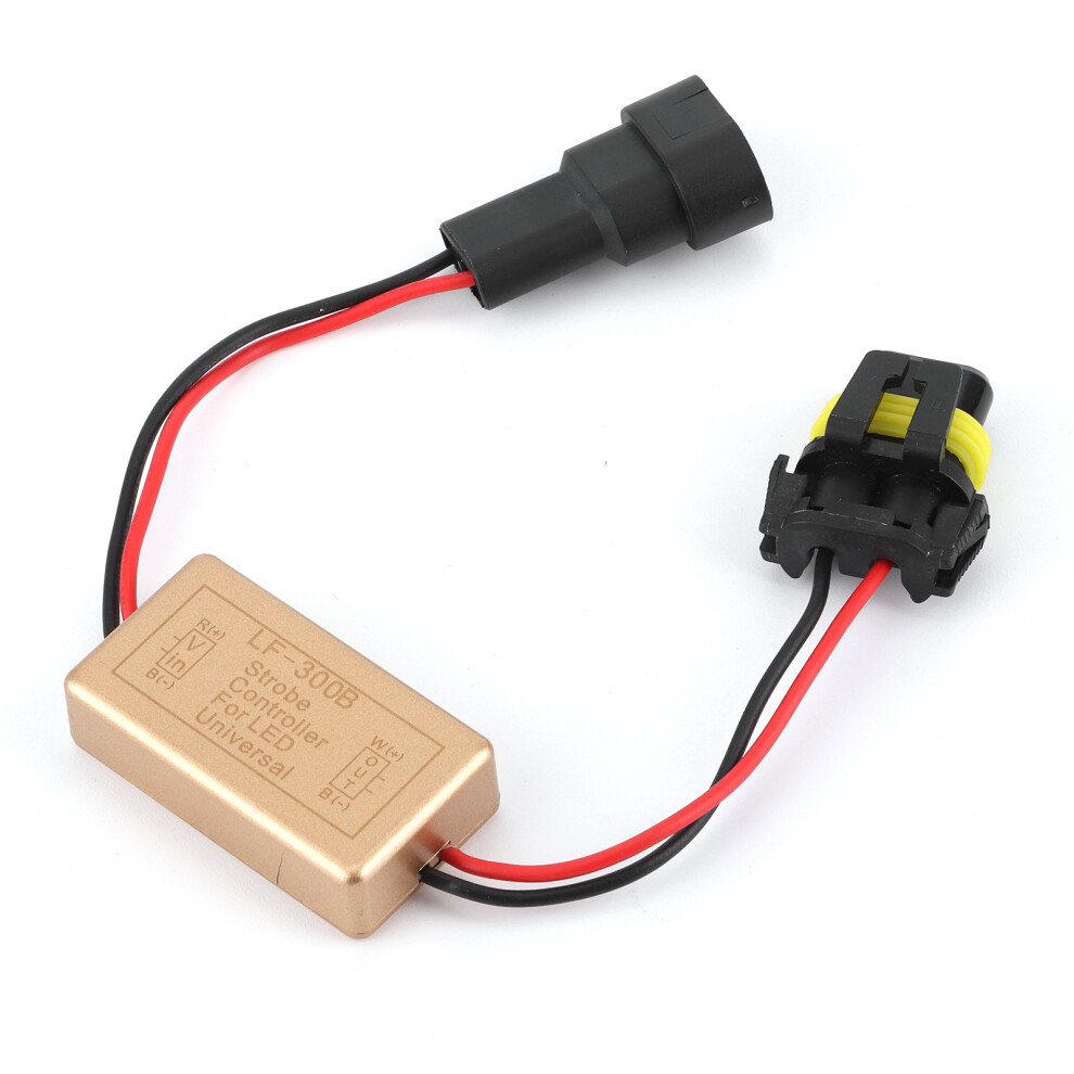 Strobe Controller For Led Head Fog Flash Strobe Controller With Continuous Burst Flashing Mode, Plug And Play Strobe Module For Universal Light 9169997496539