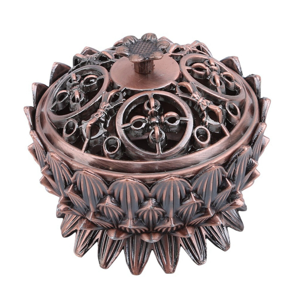Aromatherapy Diffuser, Exquisite Zinc Alloy Lotus Incense Burner, Meditation And Sleep Aid, Chinese Cultural Beauty In Vintage Design