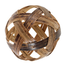 Bamboo football toy, bamboo ball for girls, outdoor soccer, sports toy, woven branch balls, juggling balls for football, light brown