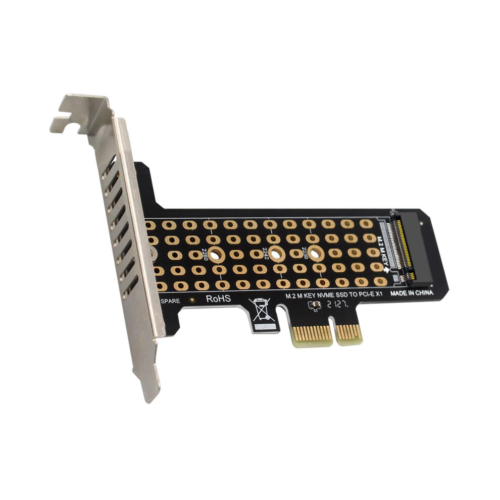 Nvme Pcie X1 Adapter Card 32Gbps Speed With Cooling Led For 22302280 Ssd Half Height 9426802638288