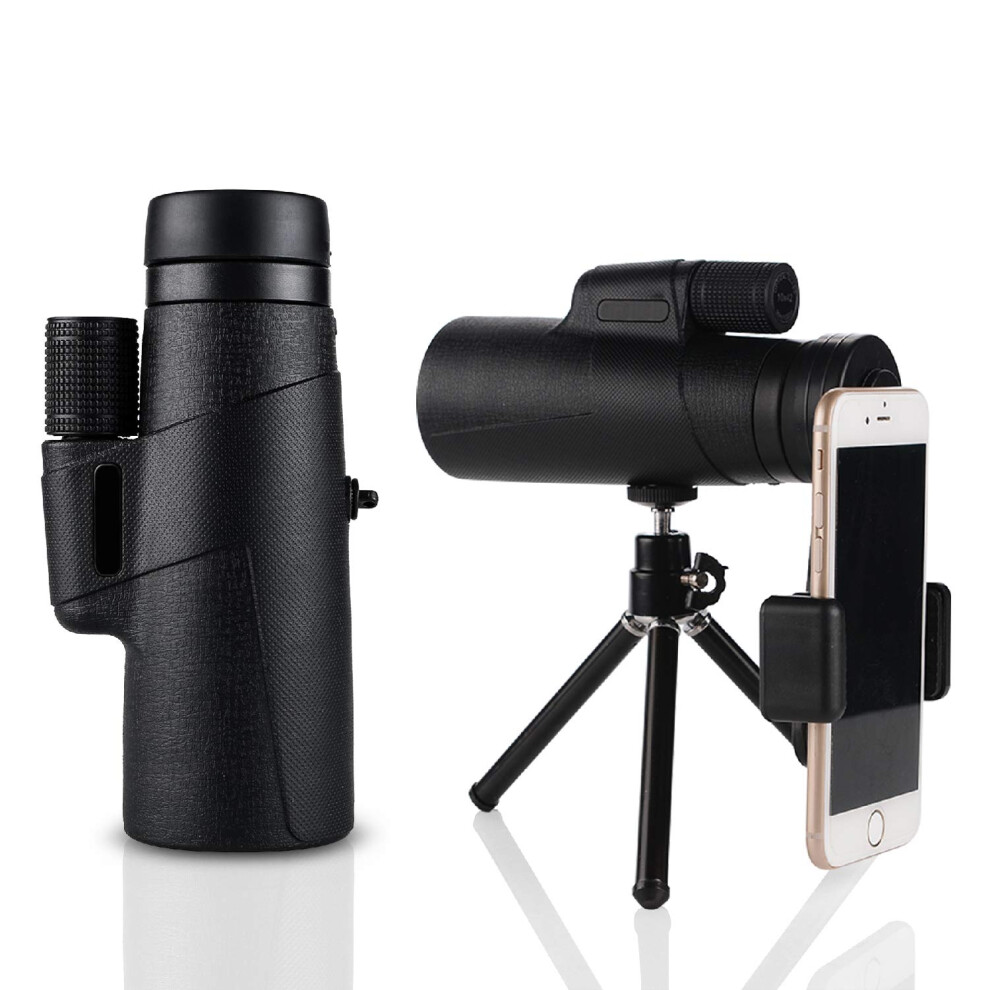 Monocular Telescope 12X50 Waterproof Bak4 Prism With Smartphone Adapter Tripod For Bird Watching Outdoor Travel 9382693749789