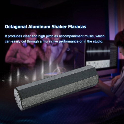 Achteckiger Aluminium-Shaker, Maracas, 2