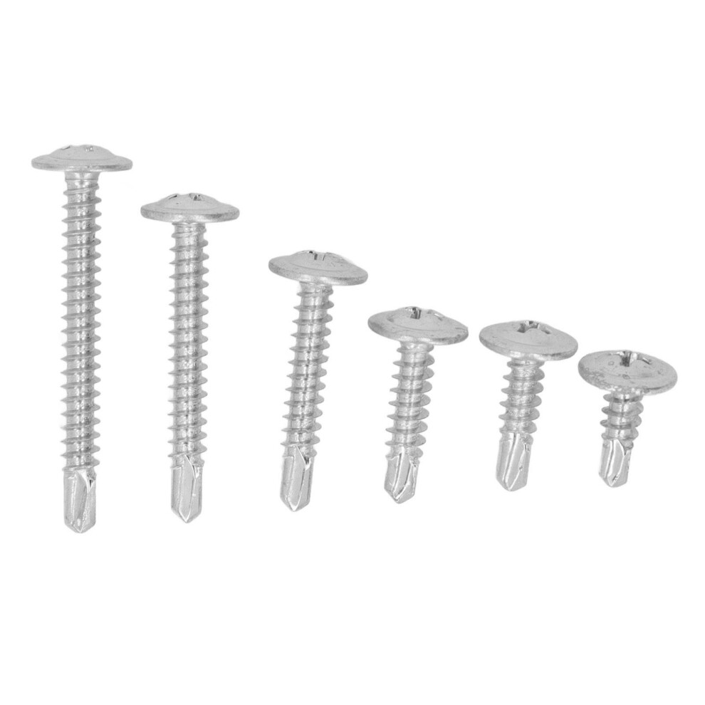 104 Pcs M4.2 Self Drilling Screws With Round Washer Head For Appliances 9371373756711