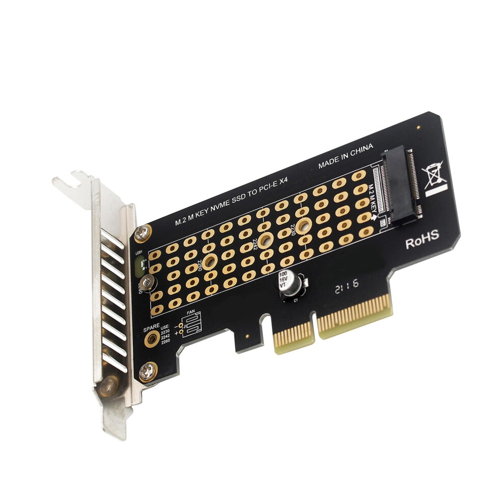 Pcie To Nvme Adapter For Pcie X16 Slot Nvme Ssd Upgrade In Half Height Chassis 9382693928108