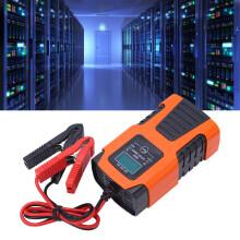 Chargeur de batterie intelligent 6V/12V 2A, protection automatique en 3 étapes avec écran LCD