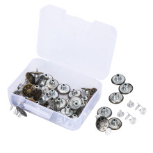 High Quality Brass Jean Buttons Corrosion Resistant Letters Pattern Replacement Set With Easy To Disassemble Nailless Threaded Rivets Quick And Easy