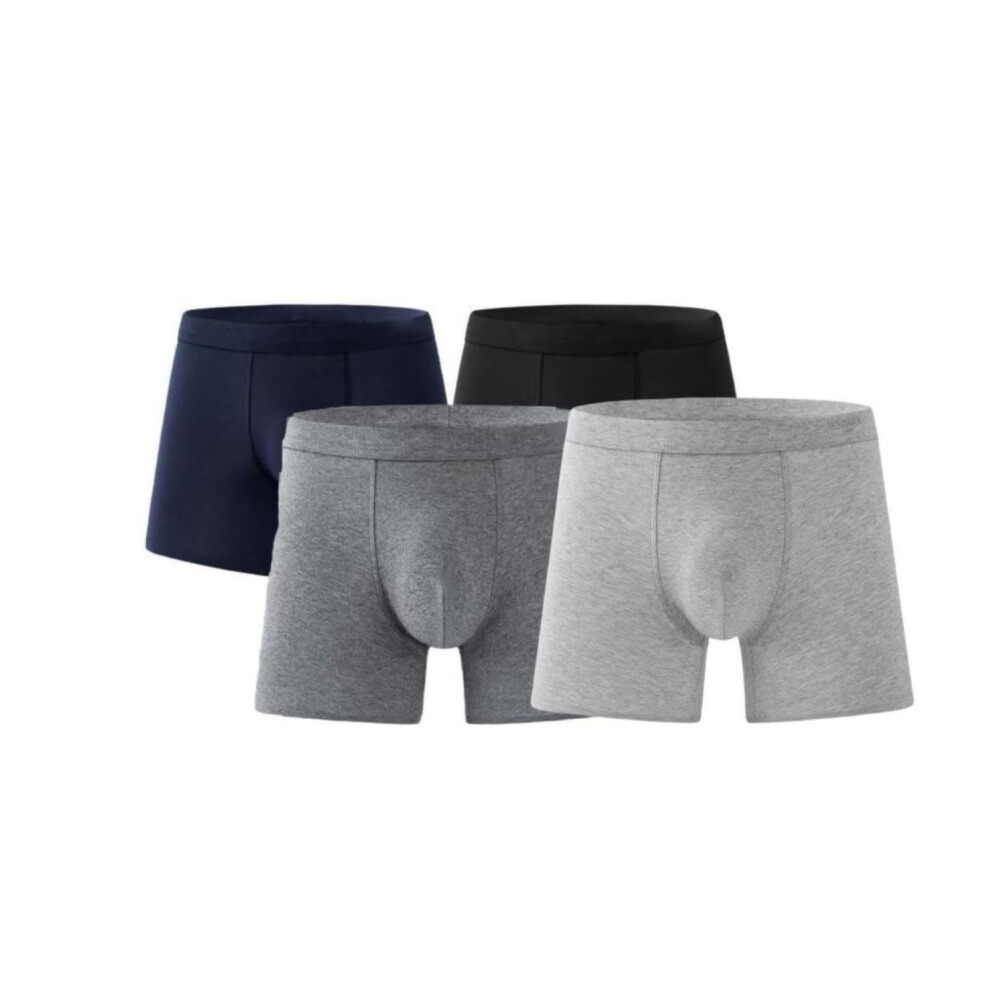 Men's Incontinence Boxer Briefs 4PCS, High Absorbency Leakproof Cotton Underwear, Washable Reusable XXL Size