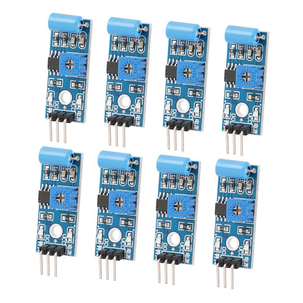 Vibration Sensor Module 10Pcs, Normally Closed, Alarm Trigger Switch, Microcontroller Compatible, Motorcycle Security Blue 9382693928696