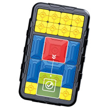 Sliding Puzzle  Learning Board with 500 Levels  Magnetic Educational Game for Kids and Families Black