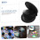 Capacity Round CD Case Oxford Storage Organizer For Car Travel DVD Disc Holder Space Saving Black 5