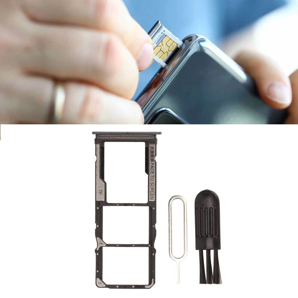 Memory Card Slot & Sim Tray Housing For Xiaomi Redmi Note 9 With Eject Pin Grey 8471373761959